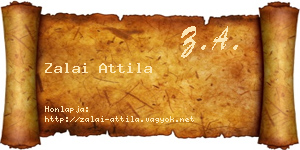 Zalai Attila névjegykártya